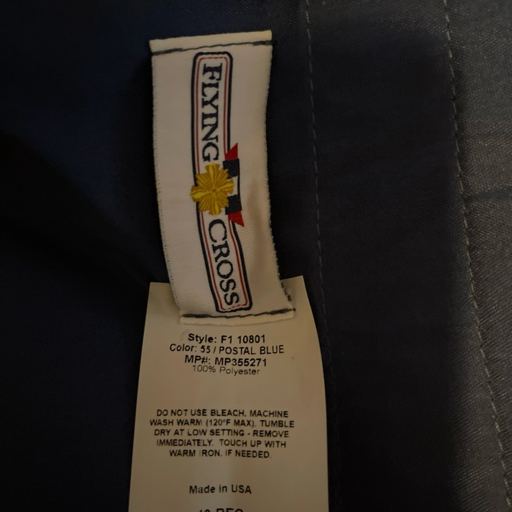 USPS postal pants size 40 not hemmed